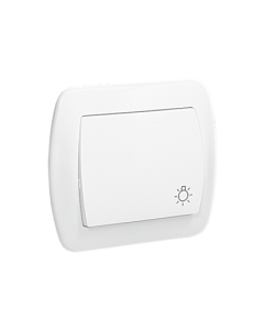 KONTAKT-SIMON AKORD Biały Przycisk "Światło" Zaciski Śrubowe 10AX-250V 1