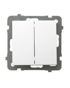 OSPEL AS Moduł Biały Przycisk 2x2Z Zaciski Śrubowe 10AX-250V 1