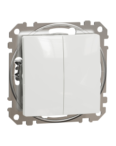 SCHNEIDER ELECTRIC SEDNA DESIGN Moduł Biały Przycisk 2x2Z Zaciski Sprężynowe 10A-250V 1