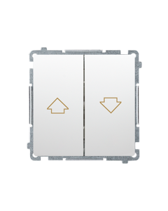 KONTAKT-SIMON BASIC Moduł Biały Przycisk Żaluzjowy 2x "Strzałka" Zaciski Śrubowe 10AX-250V 1
