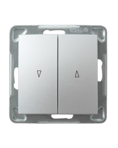 OSPEL IMPRESJA Moduł Srebrny Łącznik Żaluzjowy "Strzałki" Zaciski Sprężynowe 10AX-250V