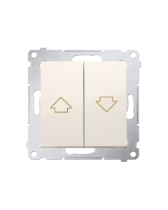 KONTAKT-SIMON 54 Moduł Krem Przycisk Żaluzjowy Blokada Elektryczna "Strzałka" Zaciski Sprężynowe 10A-250V 1