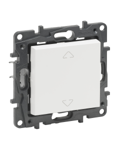 LEGRAND NILOE STEP Moduł Biały Przycisk Do Sterowania Roletami 2-Pozycyjny Góra-Dół Zaciski Sprężynowe 6AX 1