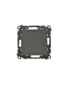 KONTAKT-SIMON 55 Moduł Czarny Mat Przycisk Żaluzjowy Zaciski Sprężynowe 10A-250V 1