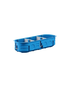 SIMET P 3x60K Puszka Instalacyjna PT 3xFI60 45mm Gips Płytka Niebieski MULTIBOX K