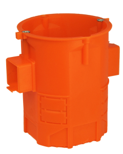 SIMET S 60GFW Puszka Instalacyjna PT 1xFI60 81mm Ekstragłęboka Szeregowa Z Wkrętami Pomarańczowy 1