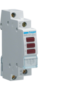 HAGER SVN127 Lampka Sygnalizacyjna Modułowa 3xLED 1m 230V AC Czerwony