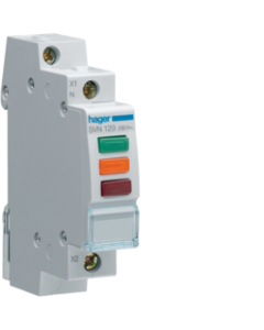 HAGER SVN129 Lampka Sygnalizacyjna Modułowa 3xLED 1m 230V AC Czerwony/Zielony/Pomarańczowy