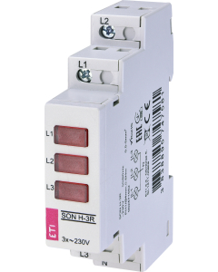 ETI-POLAM SON H-3R Lampka Sygnalizacyjna Modułowa 3xLED 230V AC EVE Czerwony
