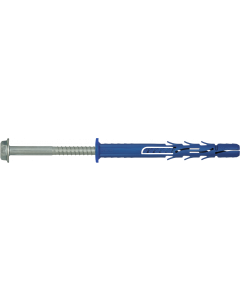 RAWLPLUG FF1 Kołek Ramowy Poliamidowy 10x100mm Z Kołnierzem Z Wkrętem Z Łbem Sześciokątnym