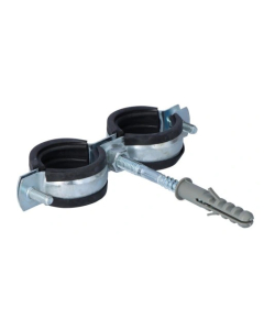 TIA Obejma Stalowa Podwójna Z Gumą KPL 3/4" 2x26-29mm