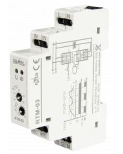 ZAMEL RTM-03 Regulator Temperatury 16A 1m 230V AC -10-90C Z Nastawą Histerezy 0.25-2.5C IP20 EXTA