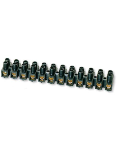 SIMET LTA12-4.0D Listwa Zaciskowa Gwintowa Termoplastyczna 4.0mm2 12 Torów Czarny