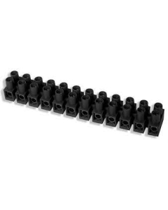 SIMET LTA12-10.0D Czarny Listwa Zaciskowa Gwintowa Termoplastyczna 10.0mm2 12 Torów