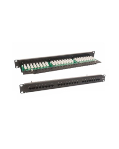 C&C PARTNERS Panel Cat.5e UTP 19" 1U 24 Porty RJ45 Z Pólką