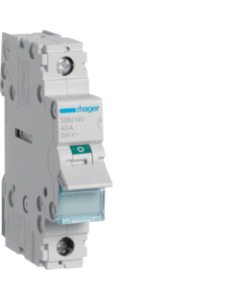 HAGER SBN140 Rozłącznik Izolacyjny 40A 1P 1m 230V AC