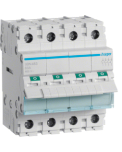 HAGER SBN463 Rozłącznik Izolacyjny 63A 4P 4m 400V AC