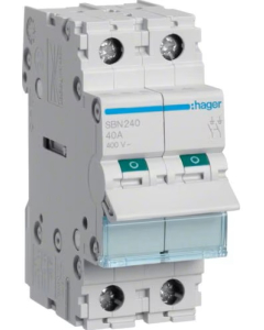 HAGER SBN240 Rozłącznik Izolacyjny 40A 2P 2m 400V AC