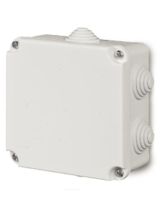 Elektro-Plast Nasielsk PK-2 Puszka Instalacyjna NT 108X108X58 IP55 6 Dławików Biały EP-Lux