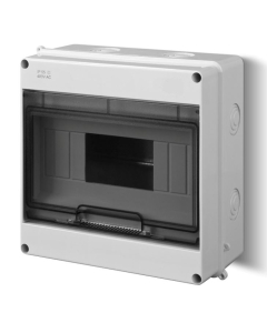 Elektro-Plast Nasielsk EP-LuxPlus Rozdzielnia Plastikowa NT 9M 1x9M N+PE IP55 IK08 197X197X98 Drzwi Dymne Szary