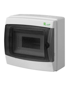 Elektro-Plast Nasielsk Galant Plus Rozdzielnia Plastikowa NT 8M 1x8M N+PE IP65 IK08 217X235X117 Drzwi Dymne Szary