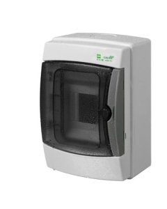 Elektro-Plast Nasielsk Galant Plus Rozdzielnia Plastikowa NT 4M 1x4M N+PE IP65 IK08 217X147X117 Drzwi Dymne Szary