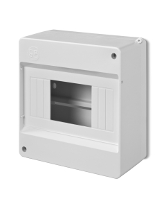 Elektro-Plast Nasielsk S-6 MINI Rozdzielnia Plastikowa NT 6M 1x6M N+PE IP20 139X130X67 Bez Drzwi Biały 0613-02 1