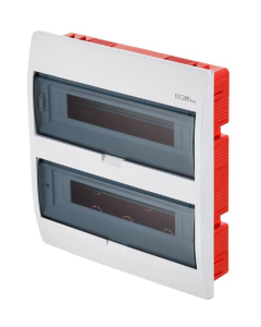 Elektro-Plast Nasielsk Elegant Rozdzielnia Plastikowa PT 36M 2x18M N+PE IP40 409X430X95 Drzwi Dymne Biały 0653-10 1