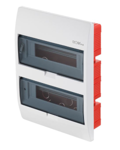 Elektro-Plast Nasielsk Elegant Rozdzielnia Plastikowa PT 24M 2x12M N+PE IP40 303X407X99 Drzwi Dymne Biały 0655-10 1