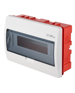 Elektro-Plast Nasielsk Elegant Rozdzielnia Plastikowa PT 12M 1x12M N+PE IP40 IK05 303X214X104 Drzwi Dymne Biały 0621-10 1