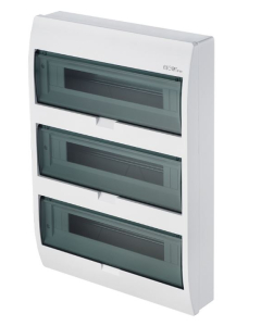 Elektro-Plast Nasielsk Elegant Rozdzielnia Plastikowa NT 54M 3x18M N+PE IP40 784X410X98 Drzwi Dymne Biały 0675-00 1