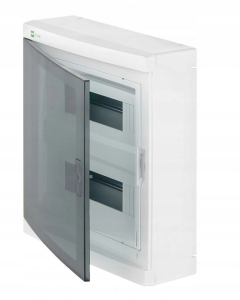 Elektro-Plast Nasielsk Elegant Rozdzielnia Plastikowa NT 24M 2x12M N+PE IP40 IK05 350X310X104 Drzwi Dymne Biały 1