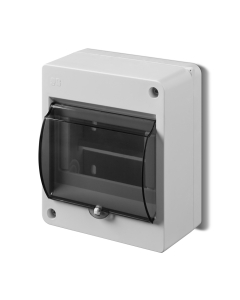 Elektro-Plast Nasielsk S-5 MINI Rozdzielnia Plastikowa NT 5M 1x5M N+PE IP30 140X120X84 Drzwi Dymne Biały 1