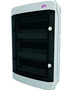 ETI ECH-36PT-S Rozdzielnia Plastikowa NT 36M 3x12M N+PE IP65 535X319X144 Drzwi Dymne Szary Dido 1500VDC