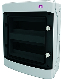 ETI ECH-24PT-S Rozdzielnia Plastikowa NT 24M 2x12M IP65 IK07 384X319X144 Drzwi Dymne Szary Dido 1500VDC