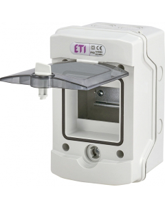 ETI ECH-4G Rozdzielnia Plastikowa NT 4M 1x4M N+PE IP65 IK07 201X128X120 Drzwi Dymne Szary Dido 1500V/DC