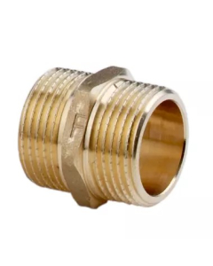 FERRO Nypel Mosiężny 1/2" Żółty
