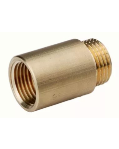 FERRO Przedłużka Mosiężna 3/4" 15mm Żółta