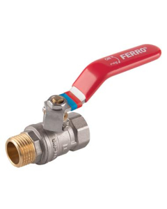 FERRO Kurek Kulowy Nakrętno-Wkrętny Z Dźwignią 1/2" F-Comfort