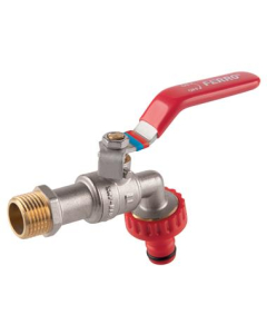 FERRO Kurek Kulowy Czerpalny Z Plastikowym Szykbozłączem 1/2" F-Comfort