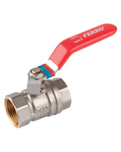 FERRO Kurek Kulowy Nakrętno-Nakrętny Z Dźwignią 1/2" F-Comfort