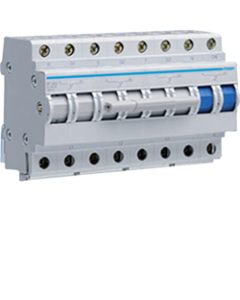 HAGER SF463 Przełącznik Zasilania 63A 4P I-0-II 8M 400V AC Przyłącze Dolne 1