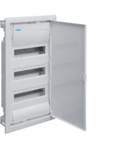 HAGER VOLTA VU36NE Rozdzielnia Plastikowa PT 36M 3x12M N+PE IP30 IK05 630.5X348X98 Drzwi Pełne Metal Biał