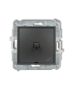 KARLIK MINI Moduł Grafit Łącznik Uniwersalny "Schody" Styl Amerykański 1xZaciski Śrubowe 10AX 250V 1