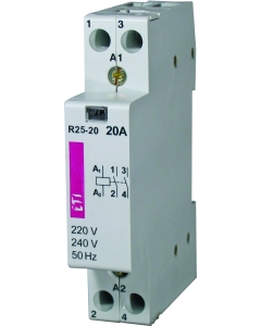 ETI-POLAM R 25-11 Stycznik Modułowy 25A 1Z+1R 1m 230V AC ETICON
