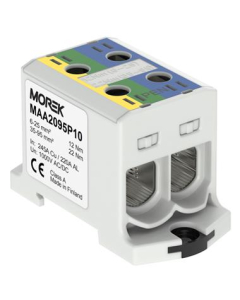 MOREK Złączka Szynowa Przelotowa 2xAL/CU 6.0-95.0MM2 1000V AC 1500V DC Żółty/Zielony/Niebieski