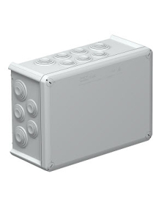 OBO BETTERMANN T350 Puszka Instalacyjna NT 201X285X120 Pokrywa Pełna IP66 IK05 Jasnoszary T-Seria 1