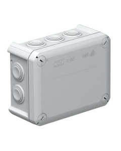 OBO BETTERMANN T100 Puszka Instalacyjna NT 116X150X67 Pokrywa Pełna IP66 IK07 Jasnoszary T-Seria 1