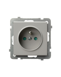 OSPEL SONATA Kaszmir Gniazdo Pojedyncze Z Uziemieniem Z Przesłonami Torów Prądowych 1