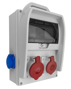 PAWBOL R-BOX 300 9S Rozdzielnia Budowlana NT 2x250V 1x16A/5P 1x32A/5P IP44 Puste Okno 1